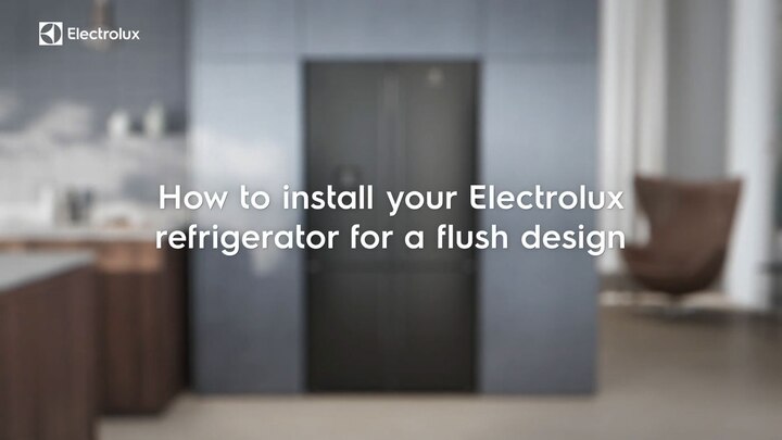How to install your Electrolux French Door refrigerator for a flush design