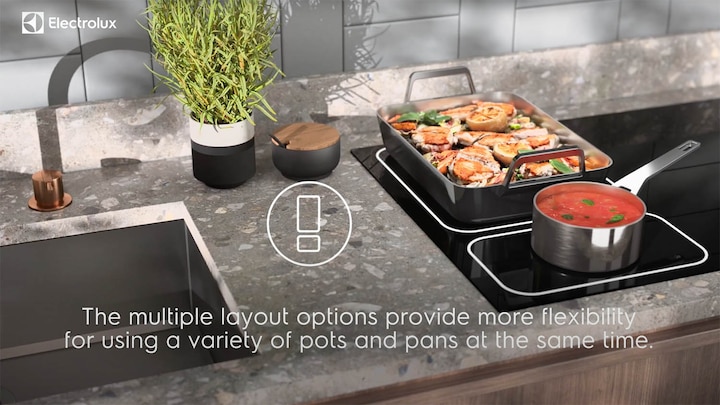 FlexiBridge adapts to different sized dishes