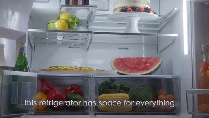 Electrolux Multidoors have storage for all kinds of ingredients