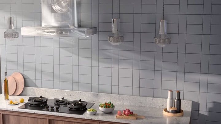 Quiet Electrolux hood with durable inverter motor