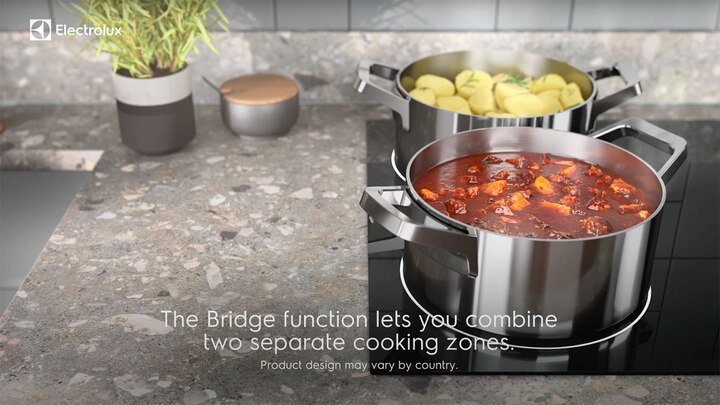 Adaptable cooking with Electrolux Bridge function